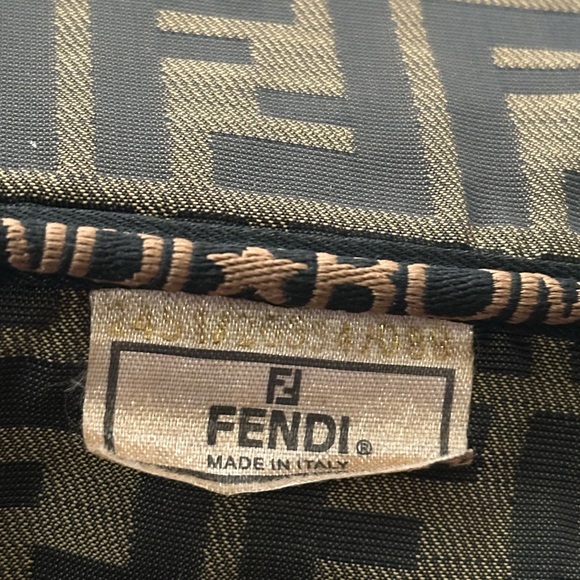 Fendi Vintage Zucca Canvas Collapsible Cosmetic Vanity Bag - Picture 9 of 10